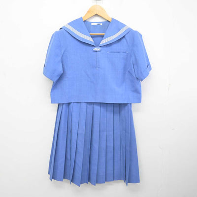 【中古】福岡県 朝倉高等学校 女子制服 2点 (セーラー服・スカート) sf078312