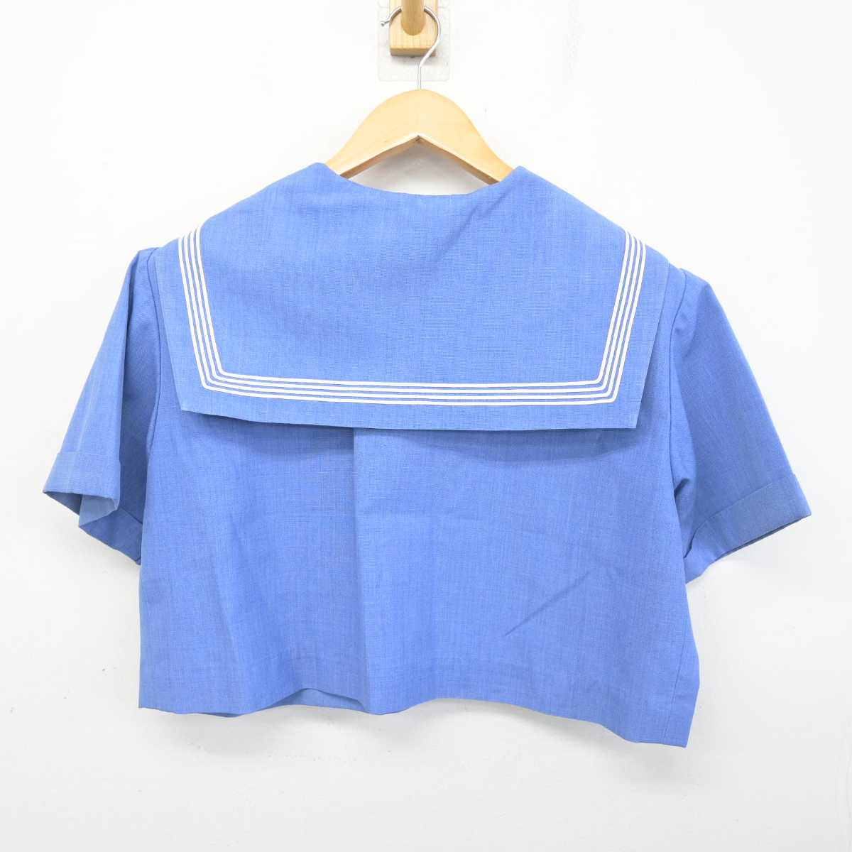 【中古】福岡県 朝倉高等学校 女子制服 2点 (セーラー服・スカート) sf078312