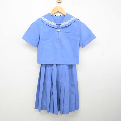 【中古】福岡県 朝倉高等学校 女子制服 2点 (セーラー服・スカート) sf078313