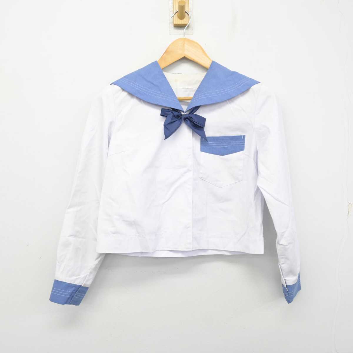 【中古】島根県 浜田高等学校 女子制服 3点 (セーラー服・スカート) sf078319