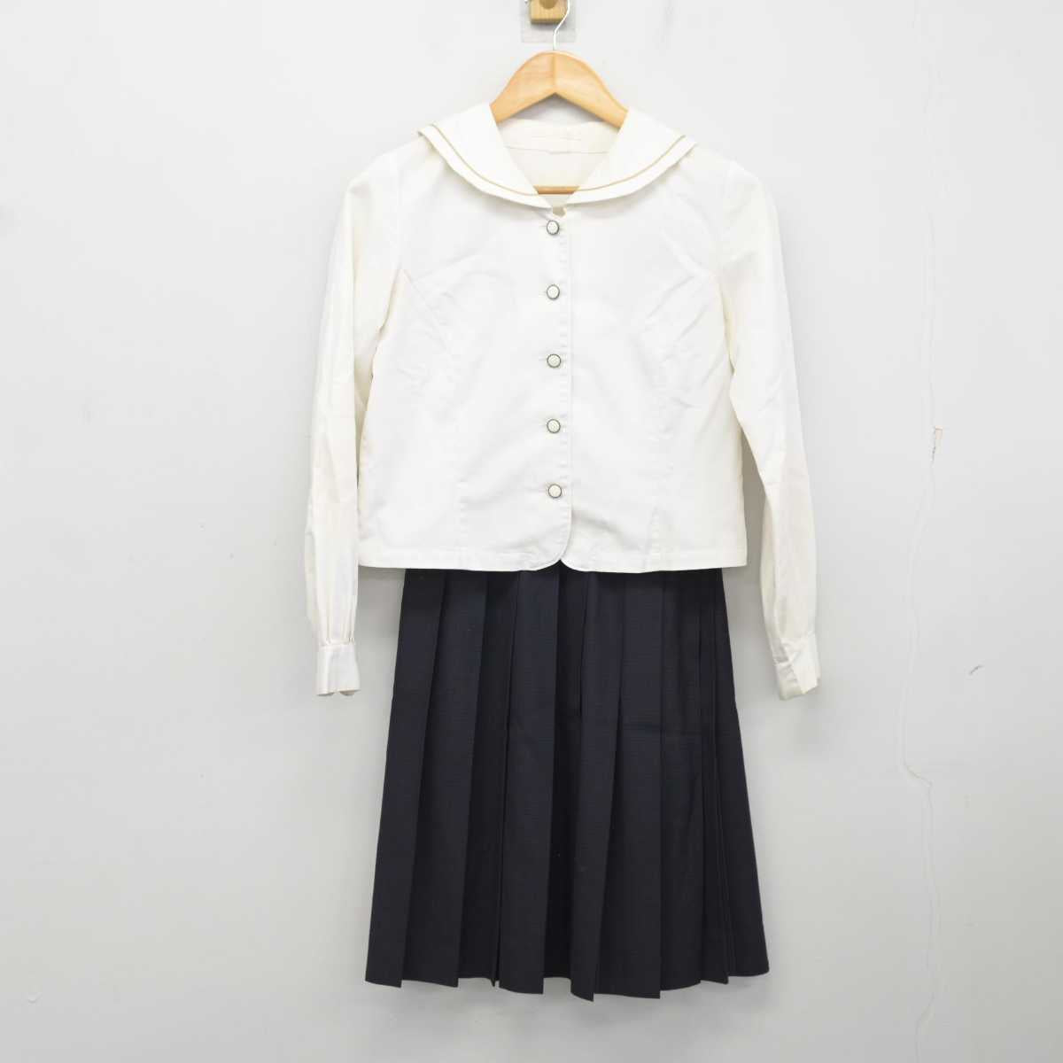 【中古】静岡県 浜松学院中学校・高等学校 女子制服 2点 (ブラウス・スカート) sf078324