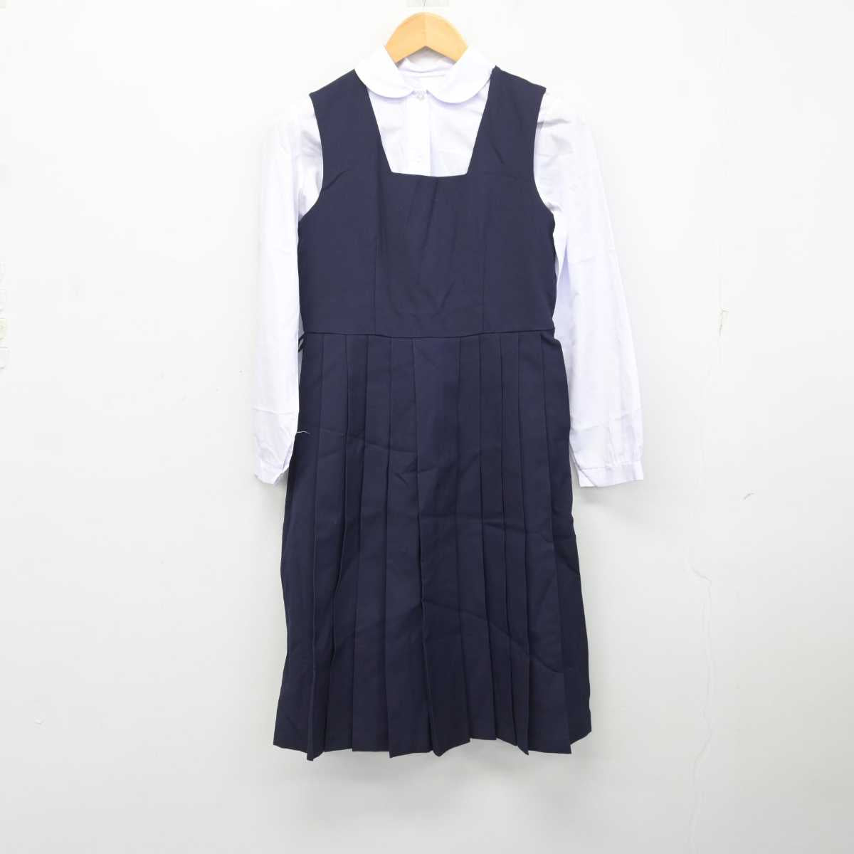 【中古】東京都 東調布中学校 女子制服 3点 (ブレザー・シャツ・ジャンパースカート) sf078331