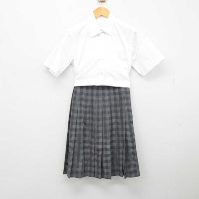 【中古】東京都 西池袋中学校 女子制服 3点 (ニットベスト・シャツ・スカート) sf078333