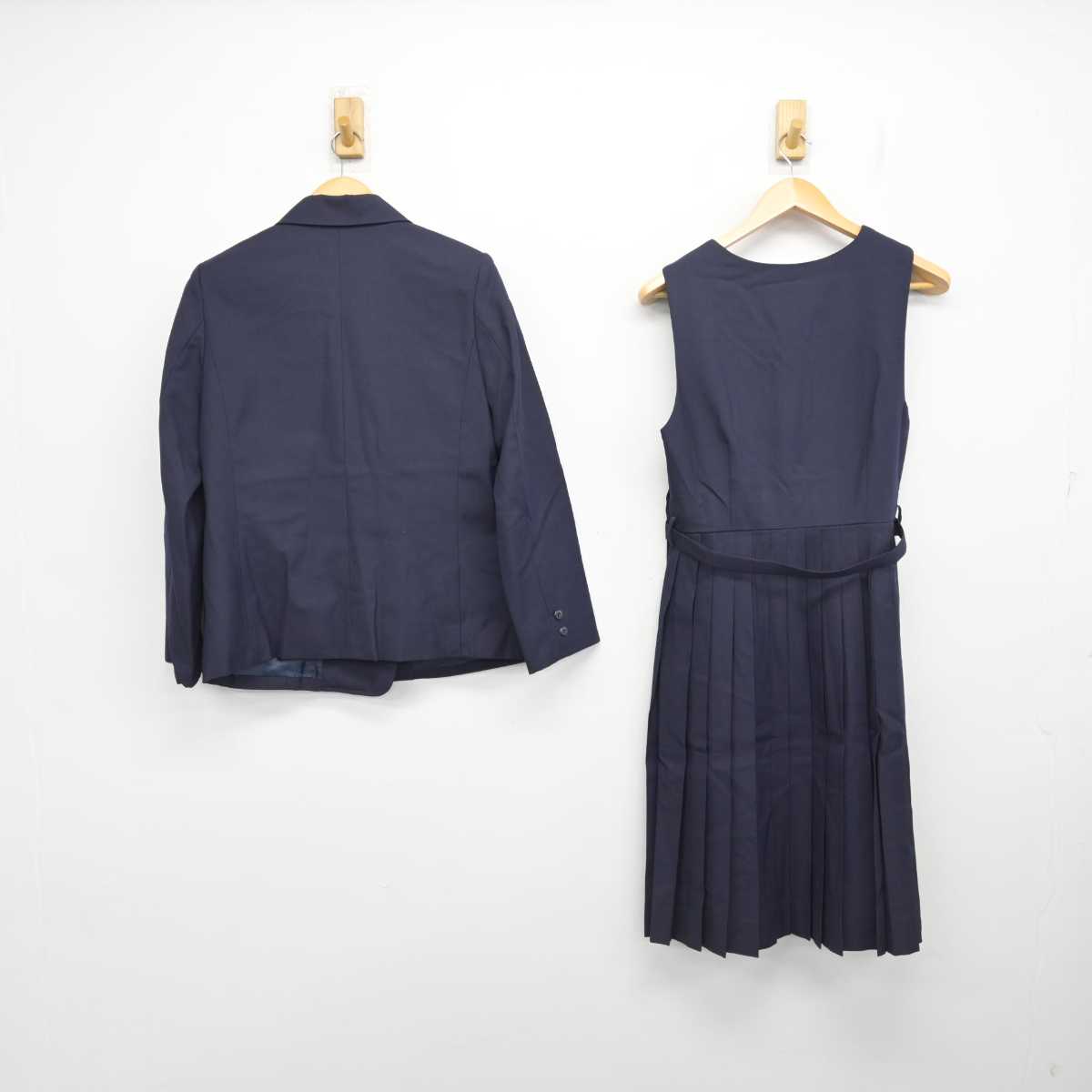 【中古】愛知県 椙山女学園高等学校 女子制服 2点 (ブレザー・ジャンパースカート) sf078341