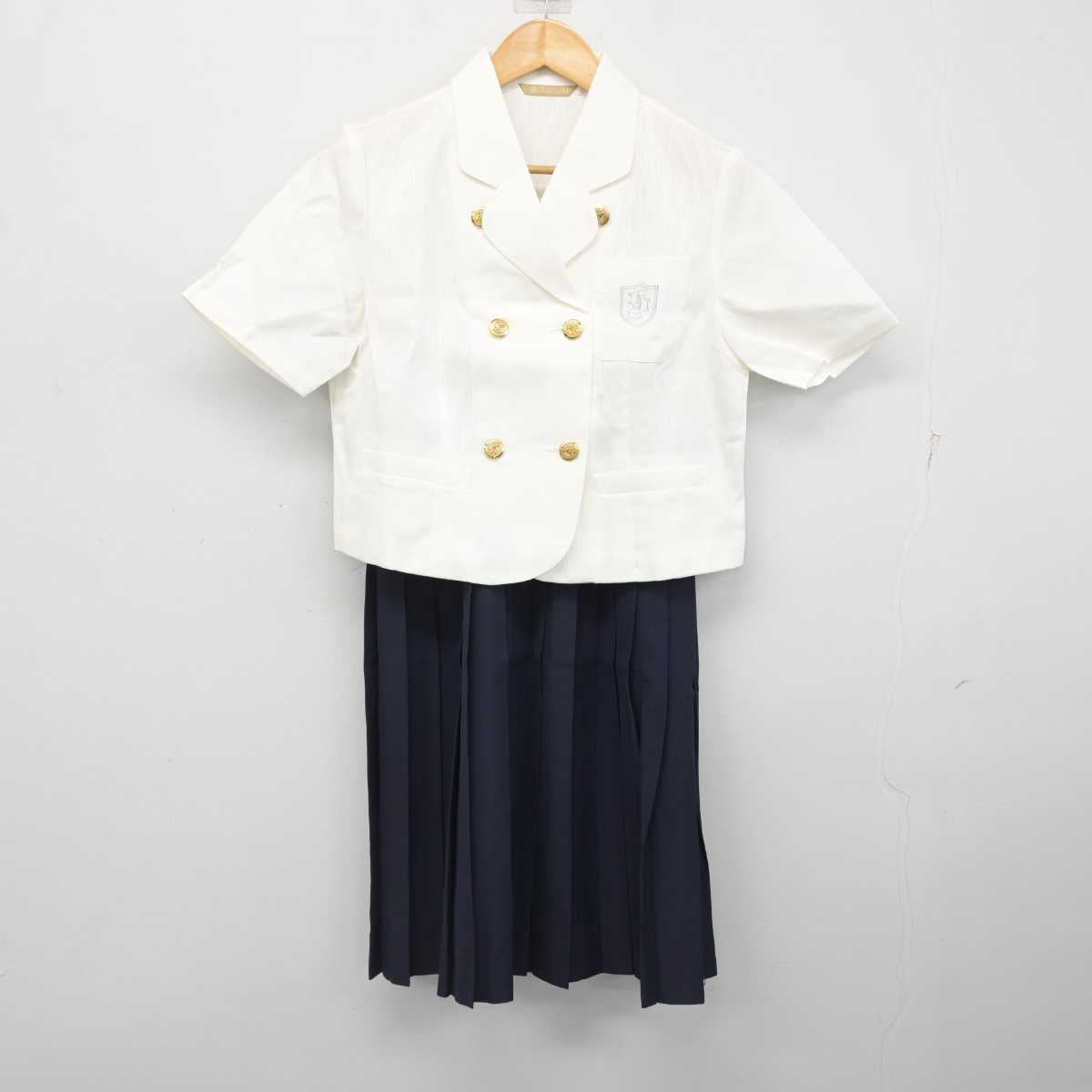 【中古】愛知県 椙山女学園高等学校 女子制服 2点 (ブラウス・スカート) sf078342