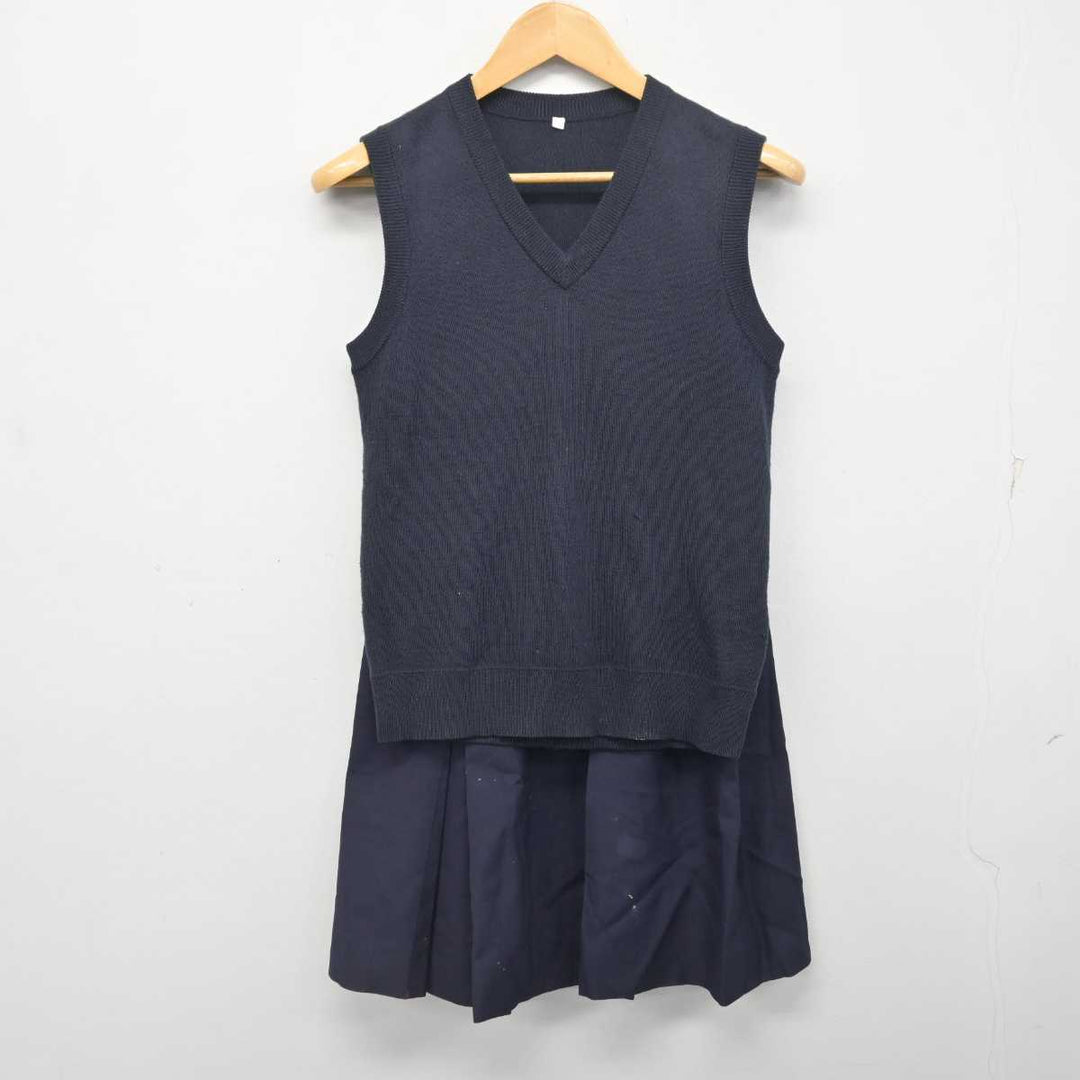 中古】神奈川県 市ケ尾高等学校 女子制服 3点 (ブレザー・ニット