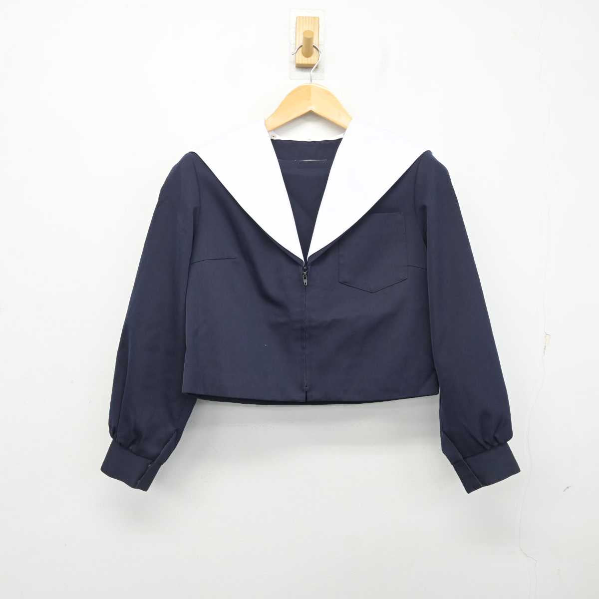 【中古】愛知県 美川中学校 女子制服 2点 (セーラー服・スカート) sf078345