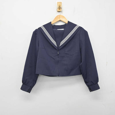 【中古】愛知県 美川中学校 女子制服 2点 (セーラー服・スカート) sf078346