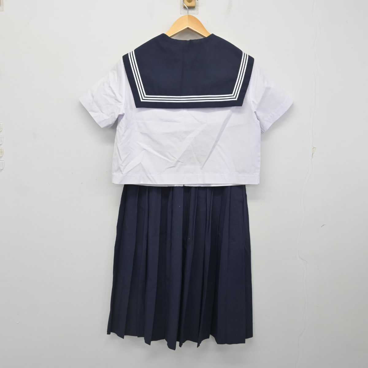 【中古】愛知県 美川中学校 女子制服 2点 (セーラー服・スカート) sf078347