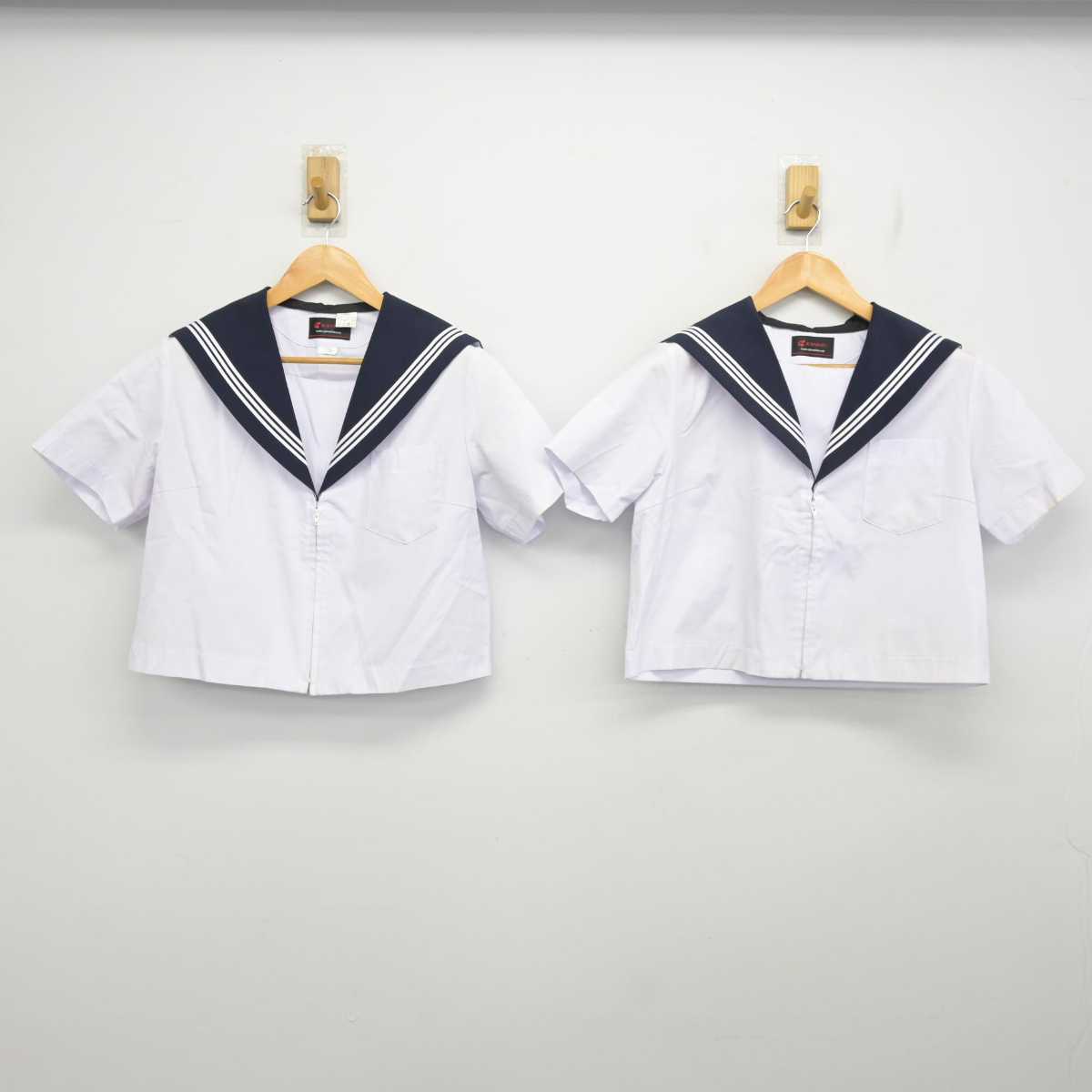 【中古】愛知県 美川中学校 女子制服 2点 (セーラー服) sf078349