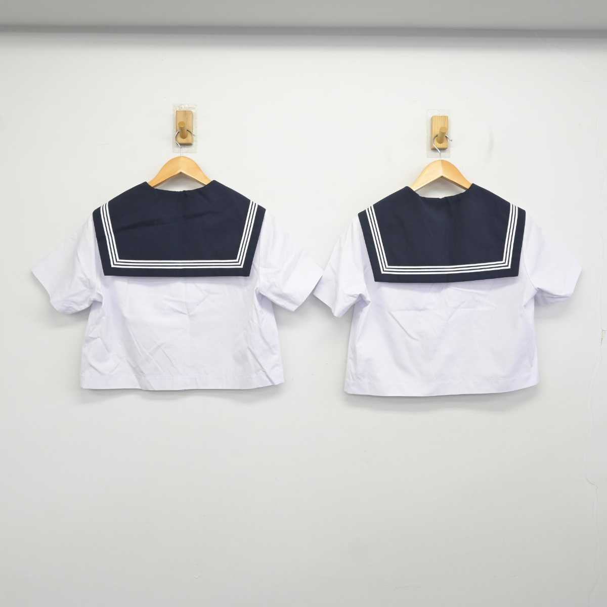 【中古】愛知県 美川中学校 女子制服 2点 (セーラー服) sf078349