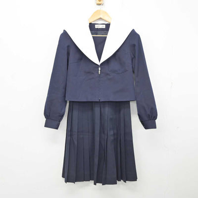 【中古】愛知県 美川中学校 女子制服 2点 (セーラー服・スカート) sf078350