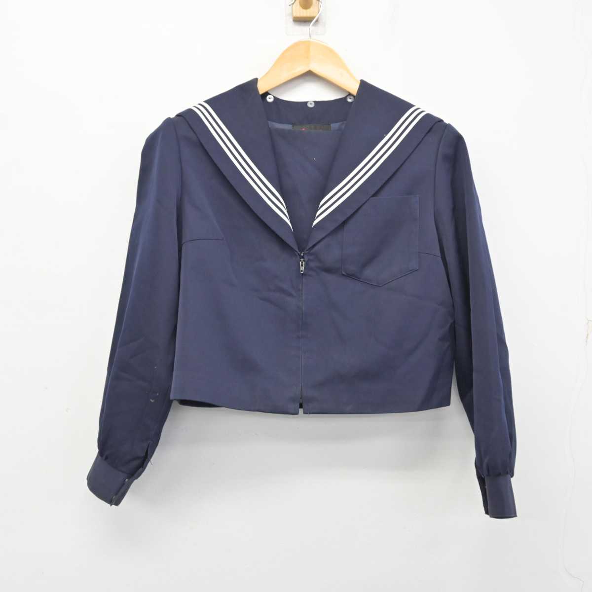 【中古】愛知県 美川中学校 女子制服 2点 (セーラー服・スカート) sf078351