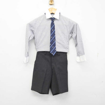 【中古】茨城県 開智望小学校 男子制服 5点 (ブレザー・ニット・シャツ・ズボン) sf078353