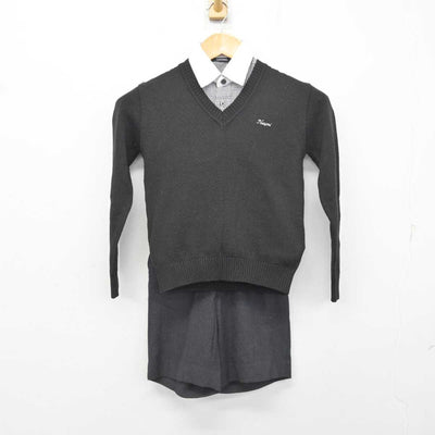 【中古】茨城県 開智望小学校 男子制服 4点 (ブレザー・ニット・シャツ・ズボン) sf078354