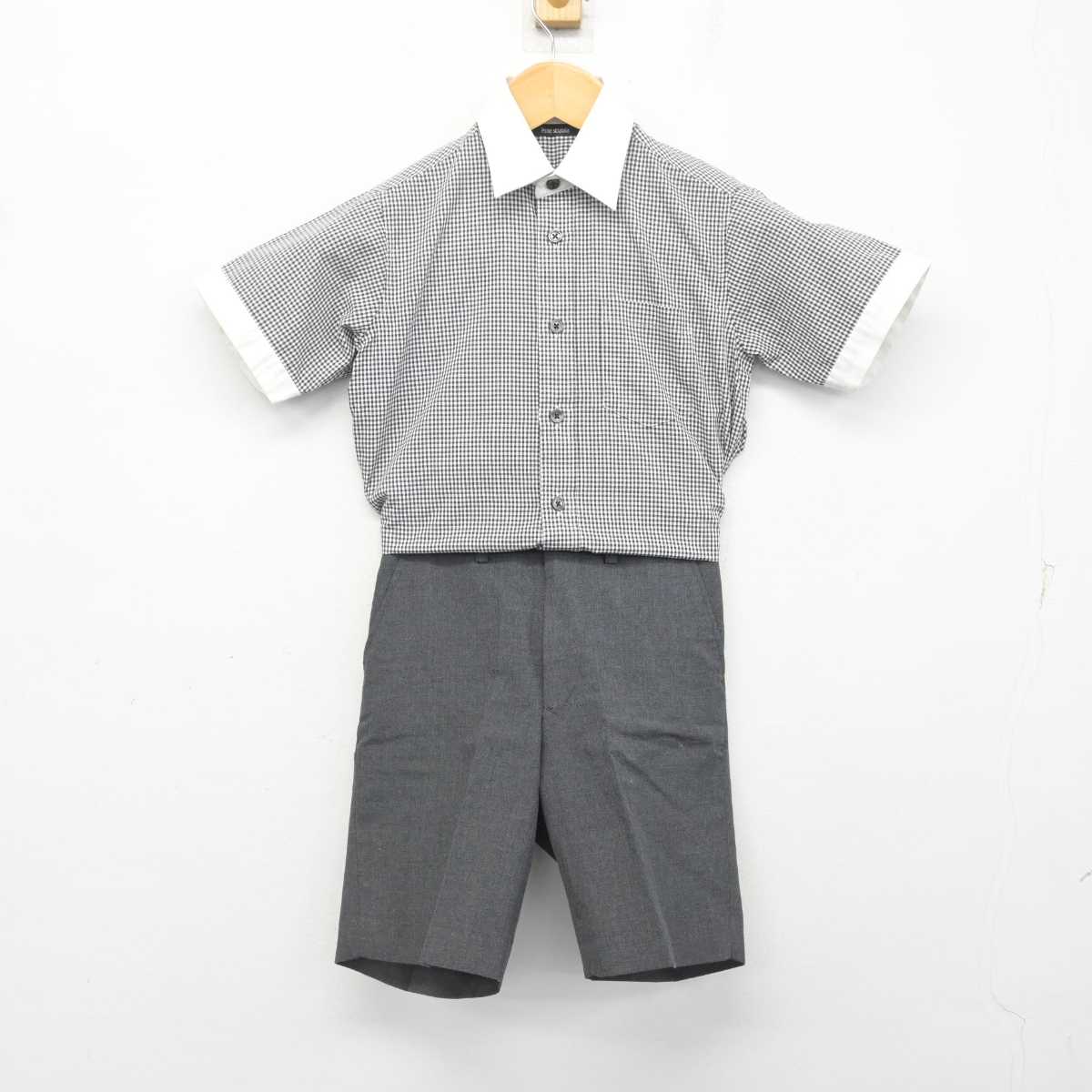 【中古】茨城県 開智望小学校 男子制服 3点 (シャツ・シャツ・ズボン) sf078355