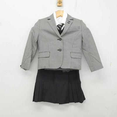 【中古】茨城県 開智望小学校 女子制服 6点 (ブレザー・ニット・シャツ・スカート) sf078357