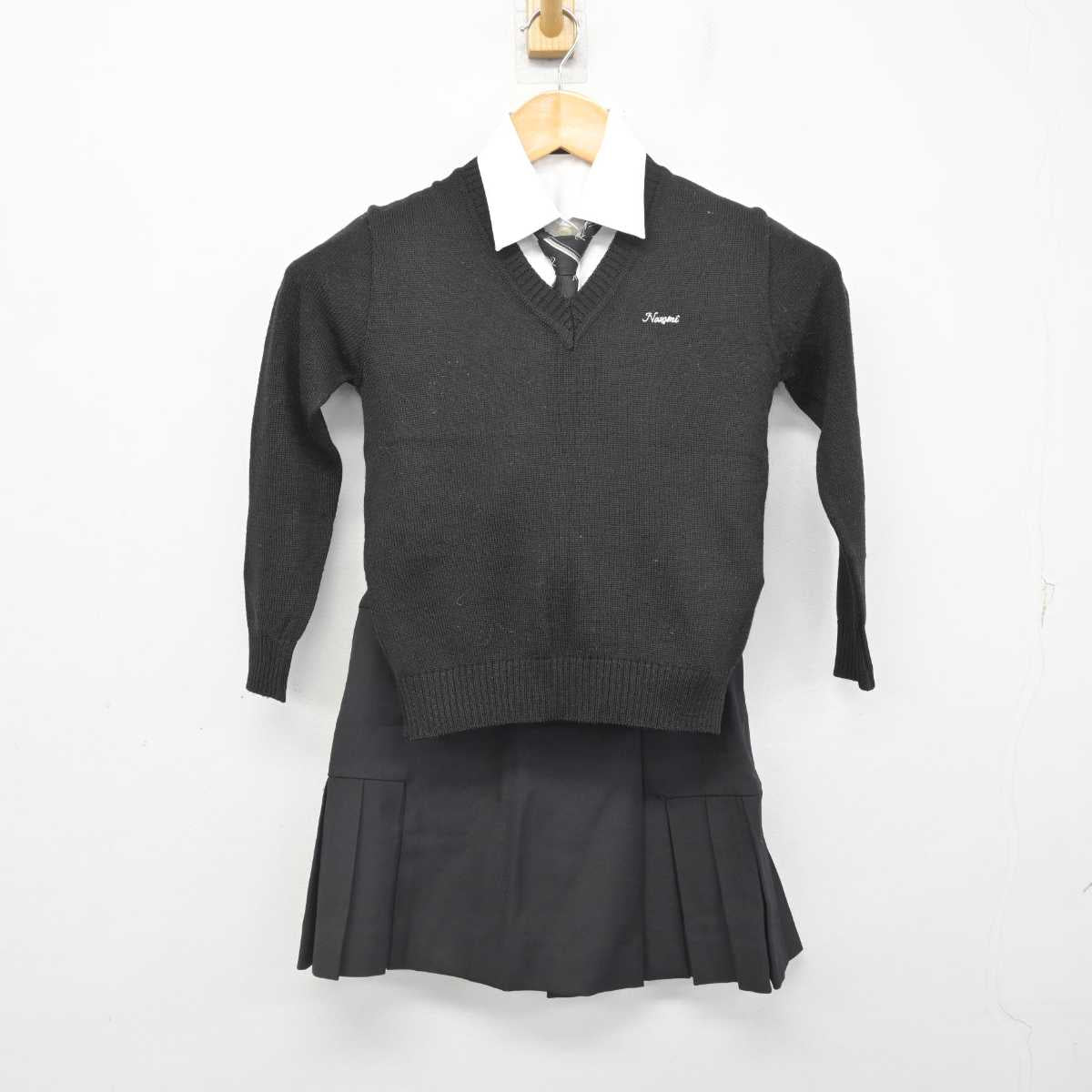 【中古】茨城県 開智望小学校 女子制服 6点 (ブレザー・ニット・シャツ・スカート) sf078357