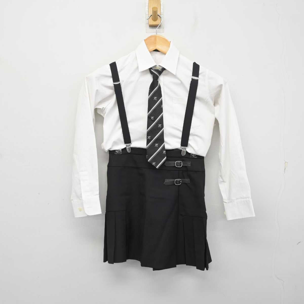 【中古】茨城県 開智望小学校 女子制服 6点 (ブレザー・ニット・シャツ・スカート) sf078357