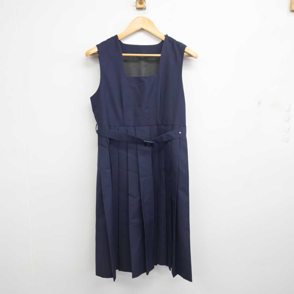 【中古】福岡県 香椎第二中学校 女子制服 3点 (セーラー服・ジャンパースカート) sf078369