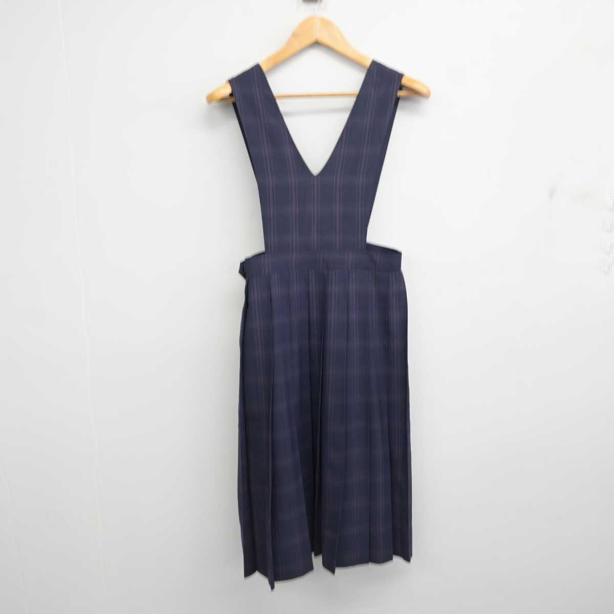 【中古】福岡県 香椎第二中学校 女子制服 1点 (スカート) sf078371