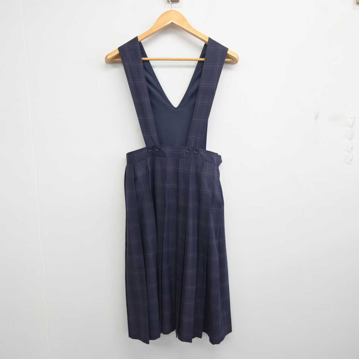 【中古】福岡県 香椎第二中学校 女子制服 1点 (スカート) sf078371