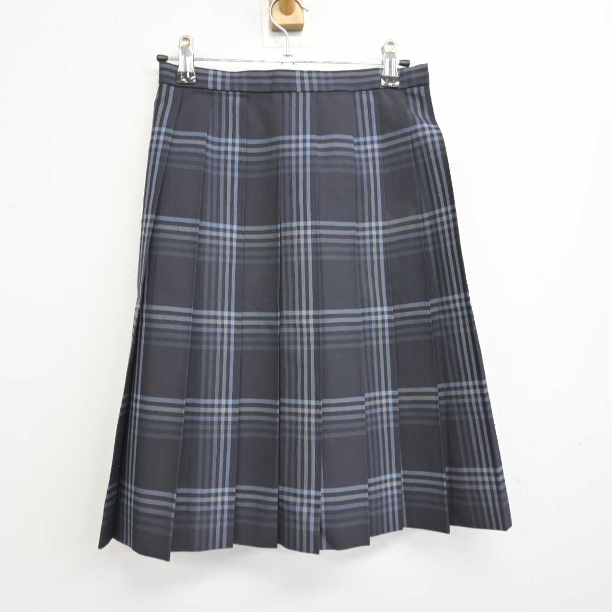 【中古】福岡県 中村学園女子高等学校/旧制服 女子制服 2点 (ニットベスト・スカート) sf078374