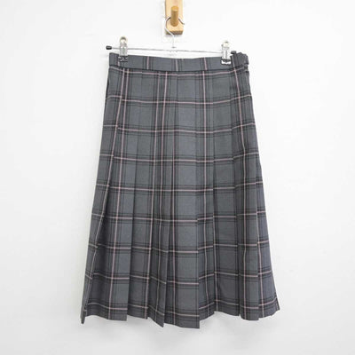 【中古】北海道 帯広大谷高等学校 女子制服 3点 (ニットベスト・スカート) sf078379