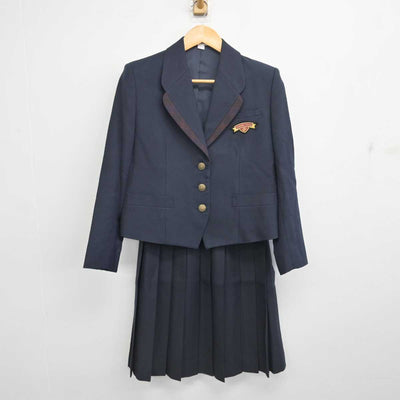 【中古】茨城県 つくば国際大学高等学校 女子制服 2点 (ブレザー・スカート) sf078381