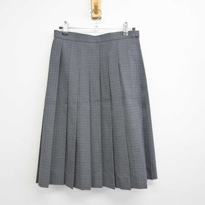 【中古】茨城県 つくば国際大学高等学校 女子制服 2点 (ベスト・スカート) sf078382