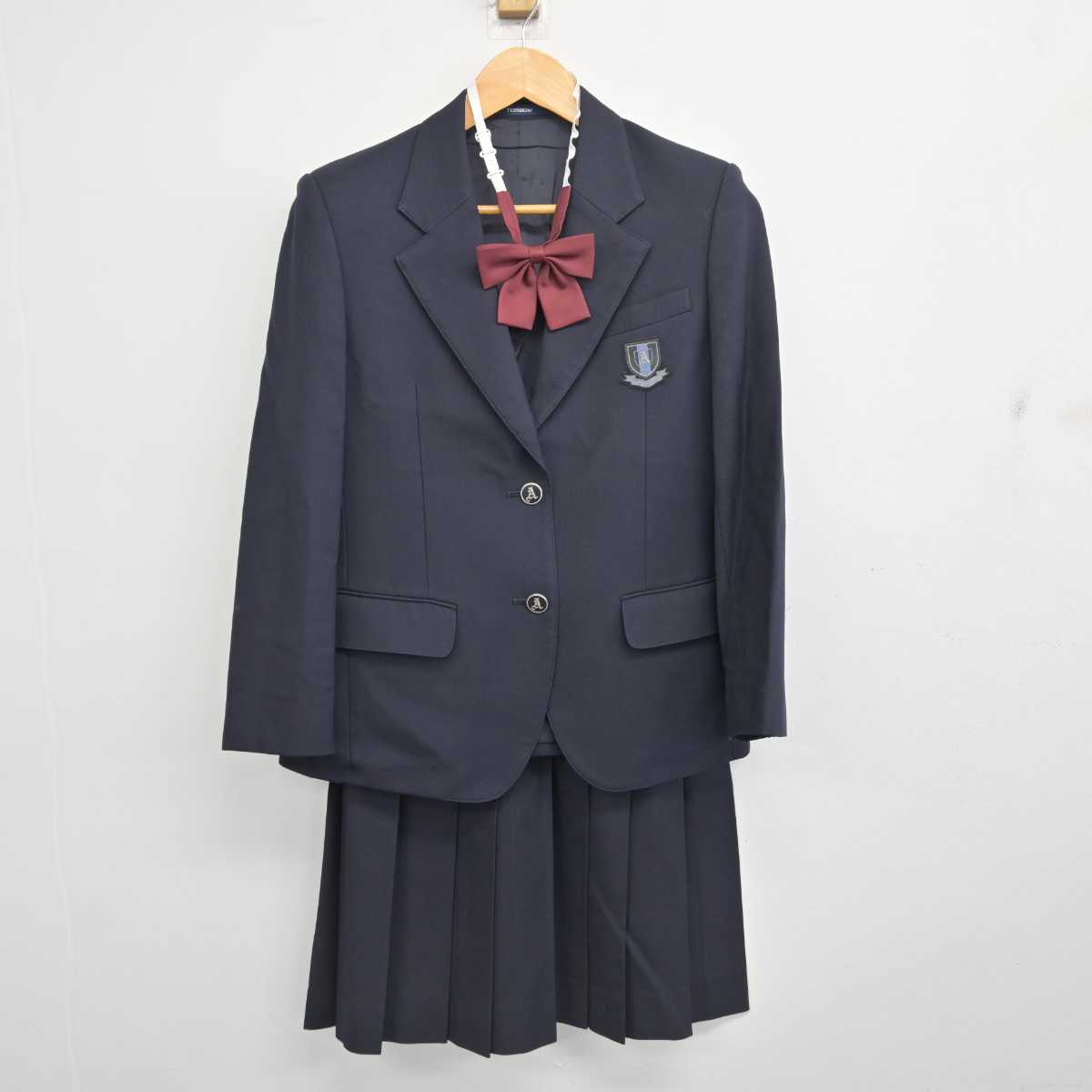 【中古】千葉県 我孫子高等学校 女子制服 4点 (ブレザー・スカート・スカート) sf078384