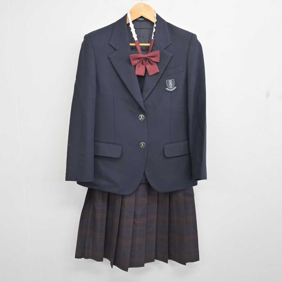 【中古】千葉県 我孫子高等学校 女子制服 4点 (ブレザー・スカート・スカート) sf078384