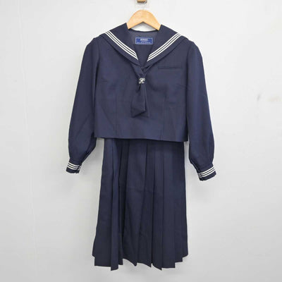 【中古】茨城県 取手東中学校 女子制服 3点 (セーラー服・ジャンパースカート) sf078387