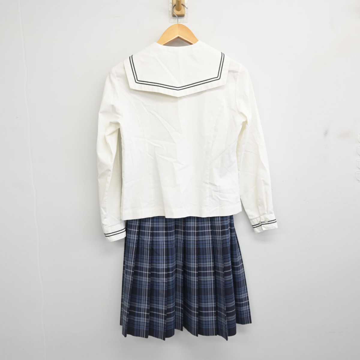 【中古】岡山県 倉敷翠松高等学校 女子制服 4点 (ブラウス・スカート) sf078390