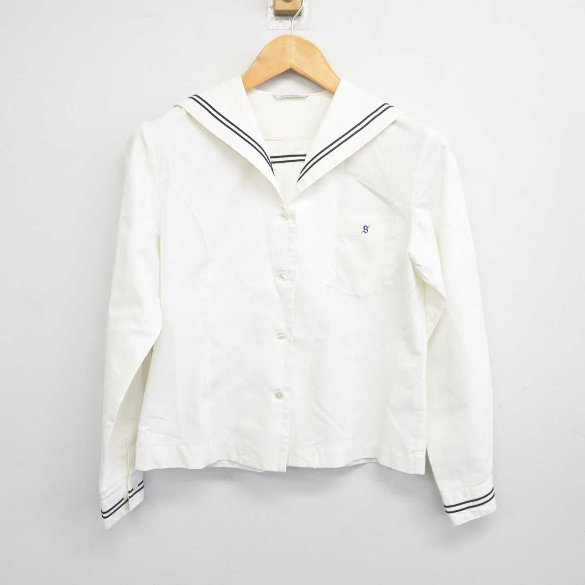 【中古】岡山県 倉敷翠松高等学校 女子制服 2点 (ブラウス・シャツ) sf078391