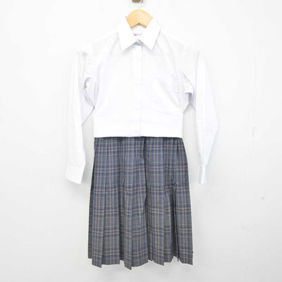 【中古】茨城県 つくば工科高等学校 女子制服 2点 (シャツ・スカート) sf078411