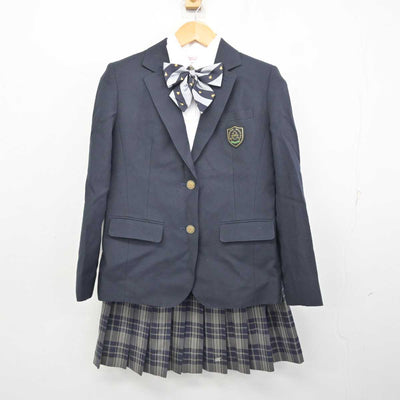 【中古】東京都 目黒高等学校 女子制服 4点 (ブレザー・シャツ・スカート) sf078414