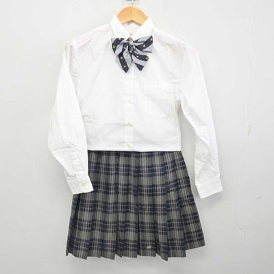 【中古】東京都 目黒高等学校 女子制服 4点 (ブレザー・シャツ・スカート) sf078414