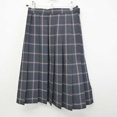 【中古】埼玉県 栄東高等学校 女子制服 4点 (ニットベスト・シャツ・スカート) sf078427