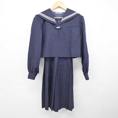 【中古】福岡県 朝倉高等学校 女子制服 2点 (セーラー服・スカート) sf078440