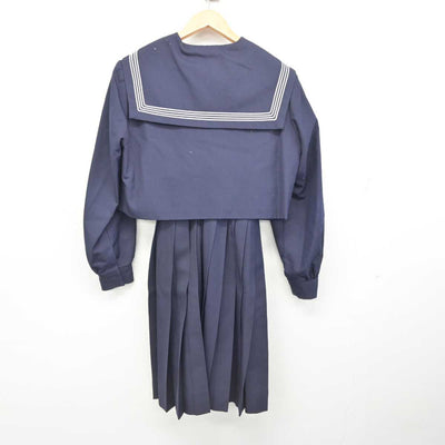 【中古】福岡県 朝倉高等学校 女子制服 2点 (セーラー服・スカート) sf078440