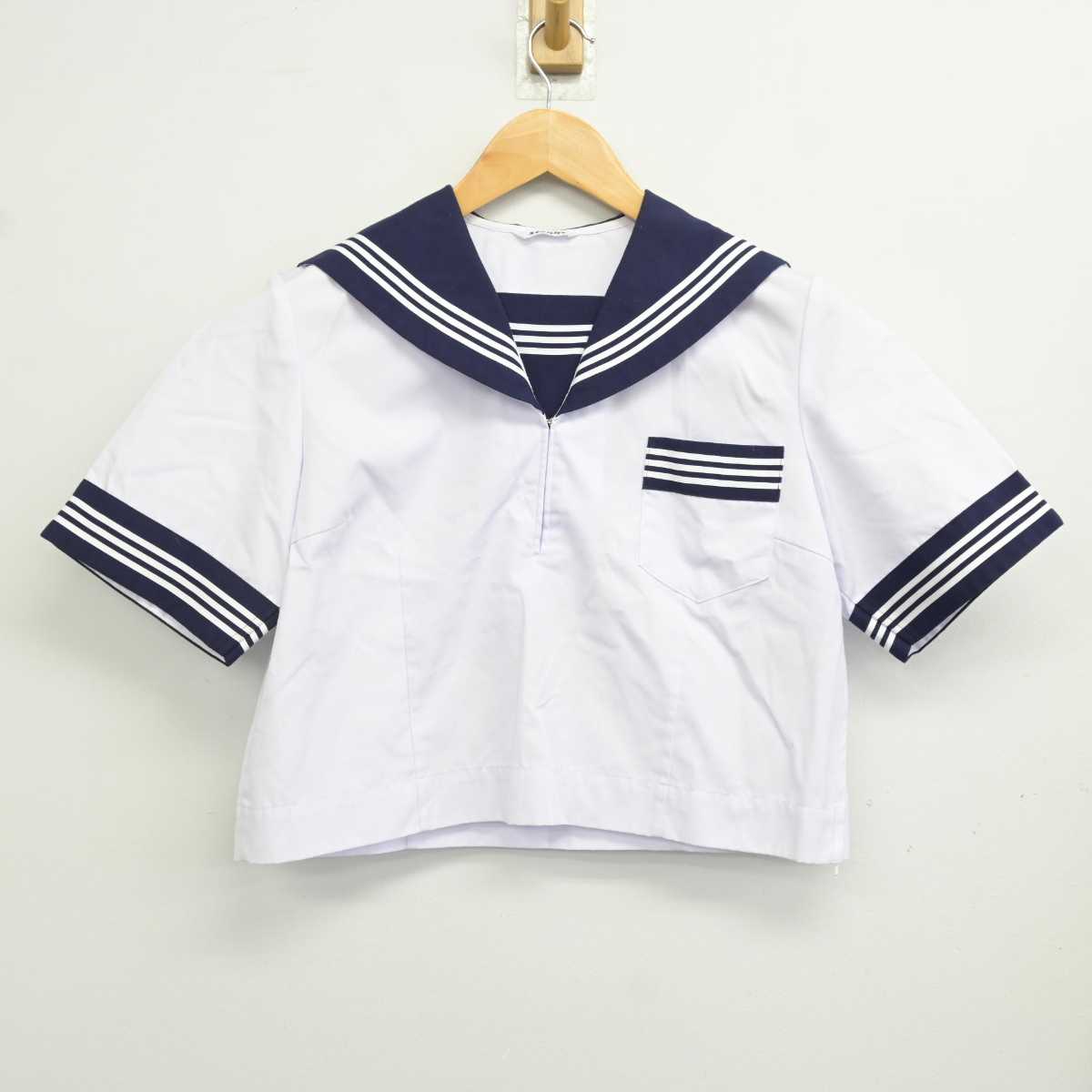 【中古】茨城県 常北中学校 女子制服 2点 (セーラー服・スカート) sf078446