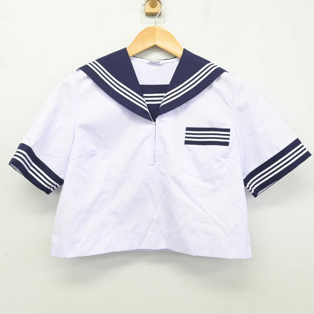 【中古】茨城県 常北中学校 女子制服 2点 (セーラー服) sf078447