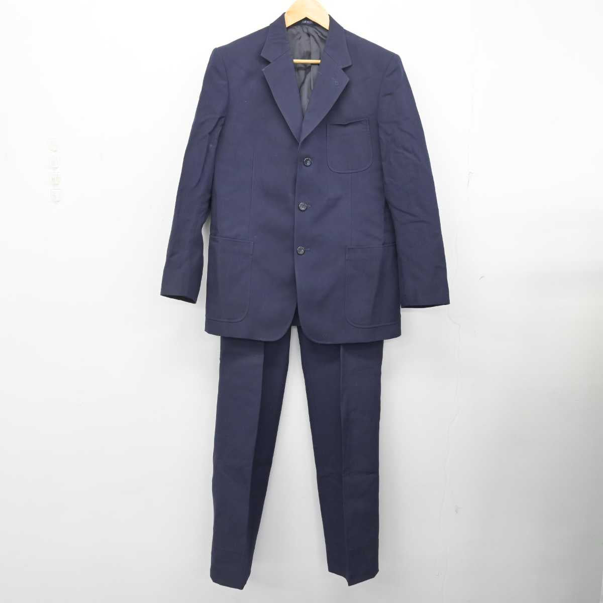 【中古】神奈川県 寒川町立旭が丘中学校 男子制服 3点 (ブレザー・ズボン) sf078467