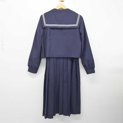 【中古】福岡県 和白中学校 女子制服 4点 (セーラー服・ジャンパースカート) sf078468