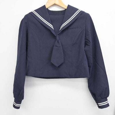 【中古】静岡県 富士岡中学校 女子制服 3点 (セーラー服・スカート) sf078472