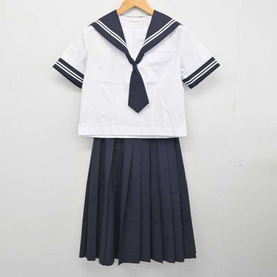 【中古】静岡県 富士岡中学校 女子制服 3点 (セーラー服・スカート) sf078474