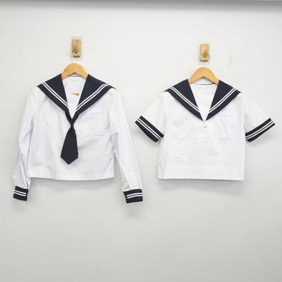 【中古】静岡県 富士岡中学校 女子制服 3点 (セーラー服・セーラー服) sf078475