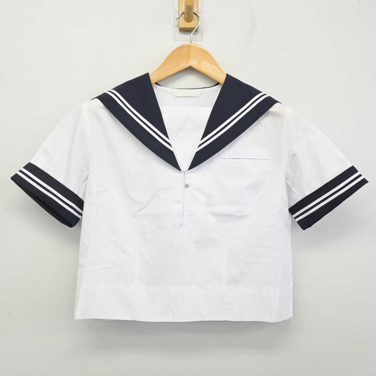 【中古】静岡県 富士岡中学校 女子制服 3点 (セーラー服・セーラー服) sf078475