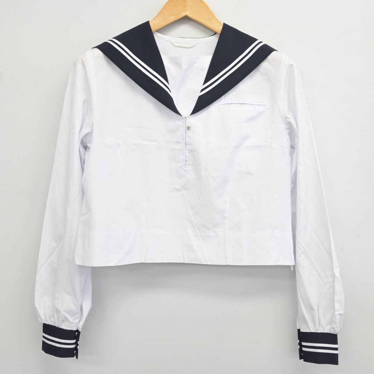 【中古】静岡県 富士岡中学校 女子制服 2点 (セーラー服) sf078476